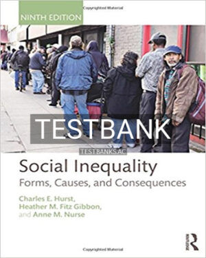 Test Bank for Social Inequality 9th Edition by Hurst