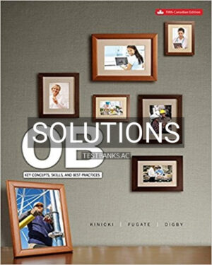 Solutions for Organizational Behaviour Key Concepts 5th Edition by Kinicki