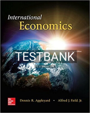 Test Bank for International Economics 9th Edition by Appleyard