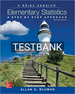 Test Bank for Elementary Statistics A Step By Step Approach 7th Edition by Bluman