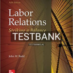 Test Bank for Labor Relations Striking a Balance 5th Edition by Budd