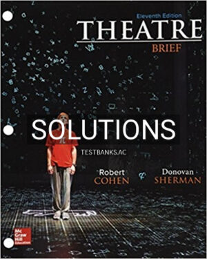 Solutions for Theatre Brief 11th Edition by Cohen