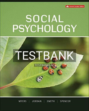 Test Bank for Social Psychology 7th Edition by Myers