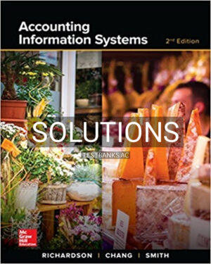 Solutions for Accounting Information Systems 2nd Edition by Richardson