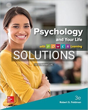Solutions for Psychology and Your Life with POWER Learning 3rd Edition by Feldman