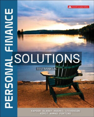 Solutions for Personal Finance 7th Edition by Kapoor