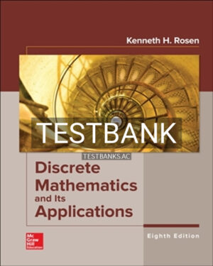 Test Bank for Discrete Mathematics and Its Applications 8th Edition by Rosen