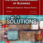 Solutions for Legal Environment of Business A Managerial Approach Theory to Practice 3rd Edition by Melvin