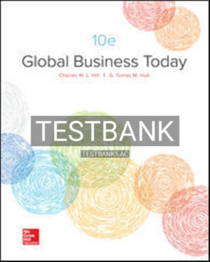 Test Bank for Global Business Today 10th Edition by Hill