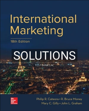Solutions for International Marketing 18th Edition by Cateora