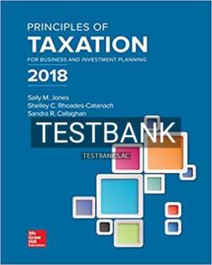 Test Bank for Principles of Taxation for Business and Investment Planning 21st Edition by Jones