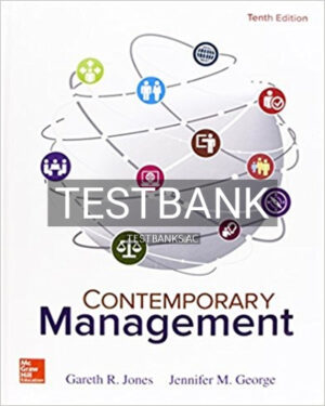 Test Bank for Contemporary Management 10th Edition by Jones