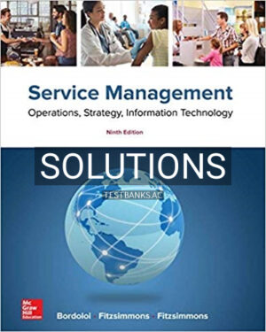 Solutions for Service Management 9th Edition by Bordoloi