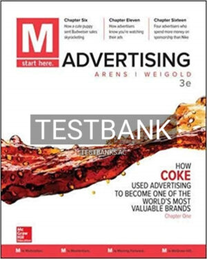 Test Bank for M Advertising 3rd Edition by Schaefer