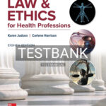 Test Bank for NR Law & Ethics for Health Professions 8th Edition by Judson