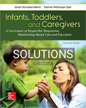 Solutions for Infants Toddlers and Caregivers A Curriculum of Respectful Responsive Relationship Based Care and Education 11th Edition by Gonzalez Mena