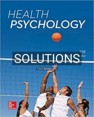 Solutions for Health Psychology 10th Edition by Taylor