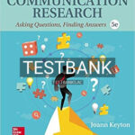 Test Bank for Communication Research 5th Edition by Keyton