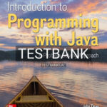 Test Bank for Introduction to Programming with Java 3rd Edition by Dean
