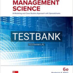 Test Bank for Introduction to Management Science 6th Edition by Hillier