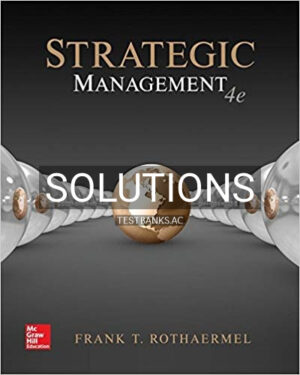 Solutions for Strategic Management 4th Edition by Rothaermel