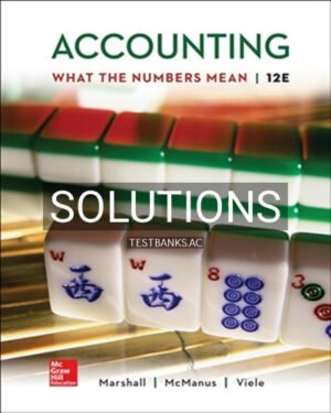 Solutions for Accounting 12th Edition by Marshall