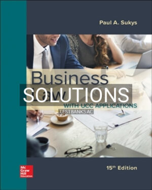 Solutions for Business Law with UCC Applications 15th Edition by Sukys