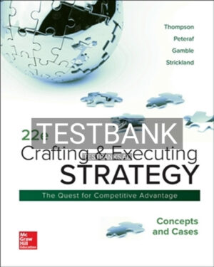Test Bank for Crafting and Executing Strategy 22nd Edition by Thompson