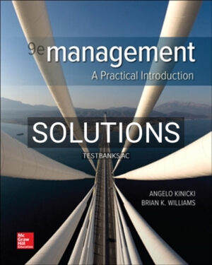 Solutions for Management 9th Edition by Kinicki