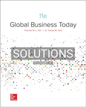 Solutions for Global Business Today 11th Edition by Hill
