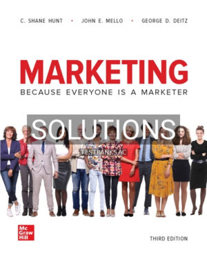 Solutions for Marketing 3rd Edition by Hunt