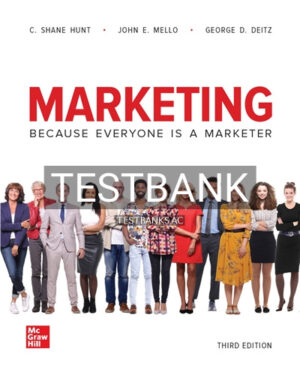 Test Bank for Marketing 3rd Edition by Hunt
