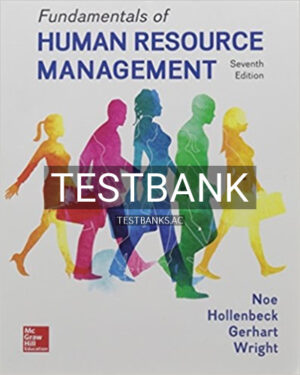 Test Bank for Fundamentals of Human Resource Management 7th Edition by Noe