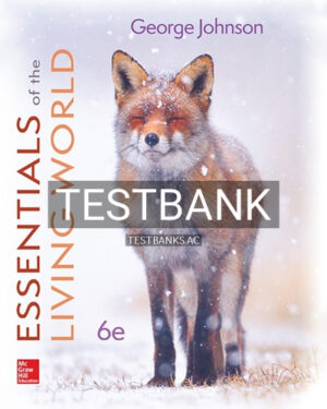 Test Bank for Essentials of The Living World 6th Edition by Johnson