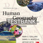 Test Bank for Human Geography 13th Edition by Bjelland