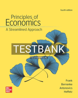Test Bank for Principles of Economics Streamlined Approach 4th Edition by Frank