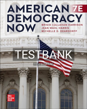 Test Bank for American Democracy Now 7th Edition by Harrison
