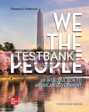 Test Bank for We The People 14th Edition by Patterson