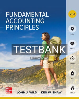 Test Bank for Fundamental Accounting Principles 25th Edition by Wild