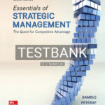 Test Bank for Essentials of Strategic Management 7th Edition by Gamble