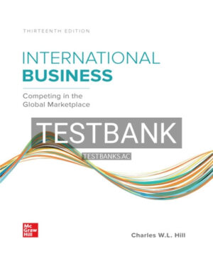 Test Bank for International Business Competing in the Global Marketplace 13th Edition by Hill