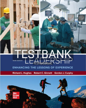 Test Bank for Leadership Enhancing the Lessons of Experience 10th Edition by Hughes