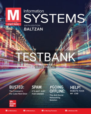 Test Bank for M Information Systems 6th Edition by Baltzan