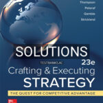 Solutions for Crafting and Executing Strategy Quest for Competitive Advantage Concepts and Cases 23rd Edition by Thompson