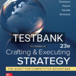 Test Bank for Crafting and Executing Strategy Quest for Competitive Advantage Concepts and Cases 23rd Edition by Thompson