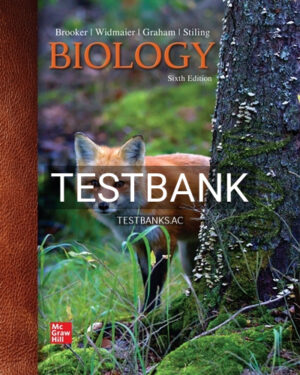 Test Bank for Biology 6th Edition by Brooker