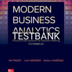 Test Bank for Modern Business Analytics 1st Edition by Taddy