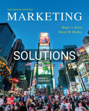 Solutions for Marketing 16th Edition by Kerin