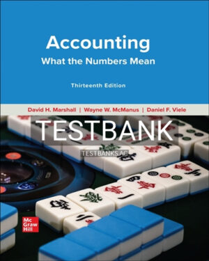 Test Bank for Accounting What the Numbers Mean 13th Edition by Marshall