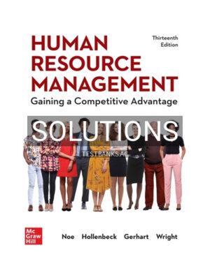 Solutions for Human Resource Management 13th Edition by Noe